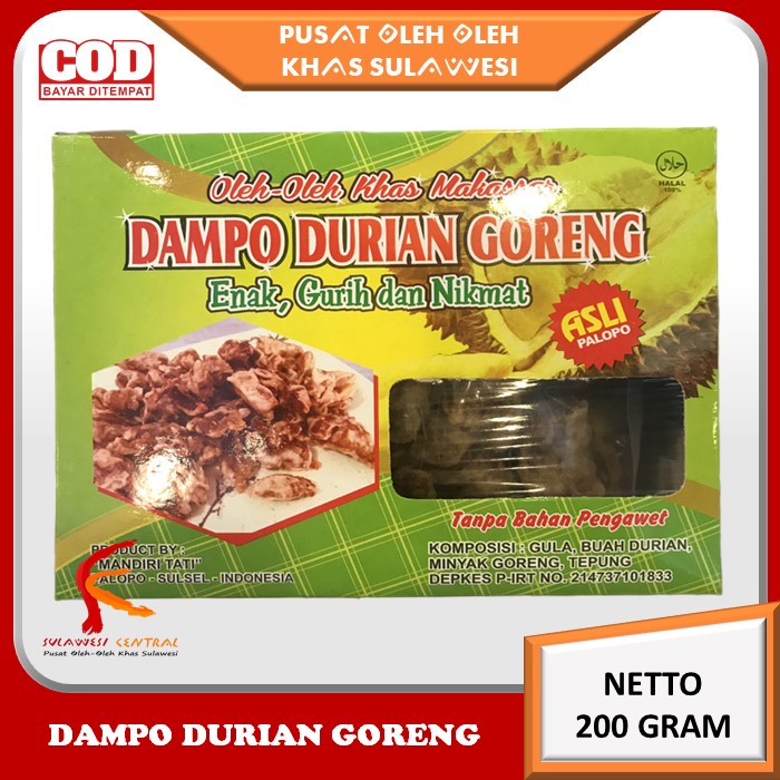 

kue Dampo Durian Goreng Palopo khas Sulawesi 200 gr