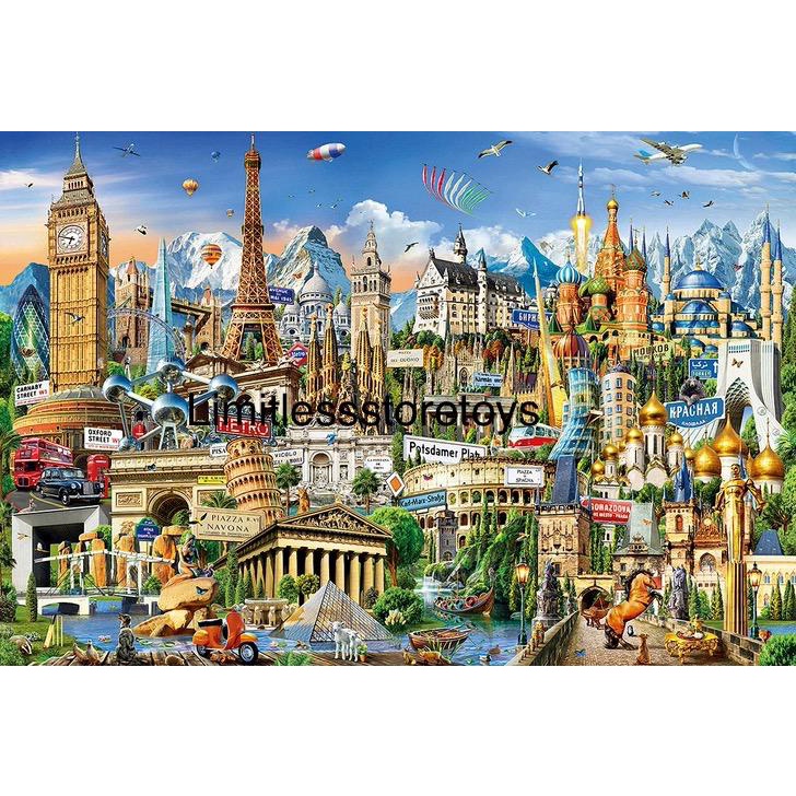 Puzzle Jigsaw 1000 Pcs uk 50 x 75cm Tebal Puzzle