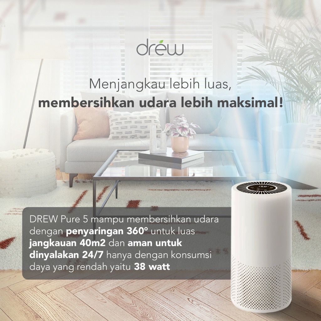 DREW Air Purifier - pure 5 / PEMBERSIH uDARA