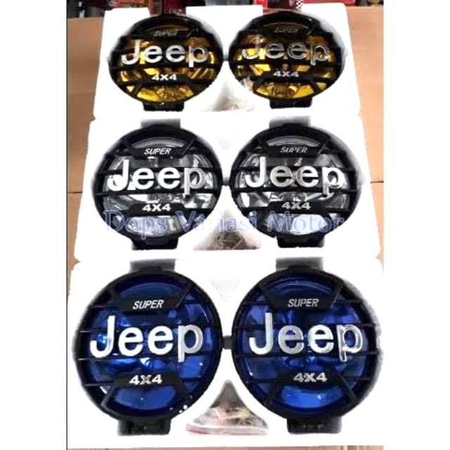 LAMPU DEPAN MODEL JEEP DOUBLE H3 BAUT BAWAH ISI 2 PCS