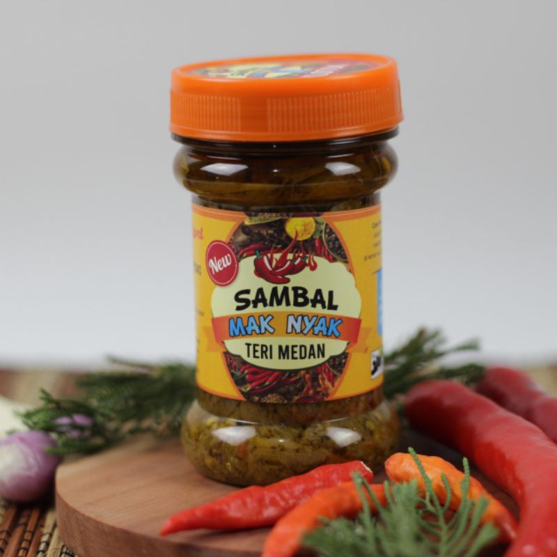 

Sambal Teri Medan Botol 150 g (Sambal Maknyak)