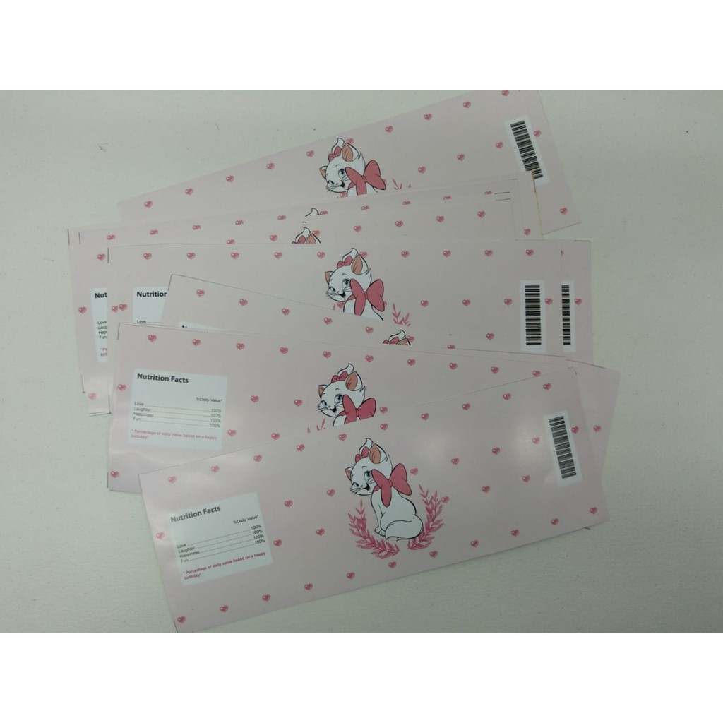 

Label Air Mineral 330ml Custom Karakter Marie The Cat