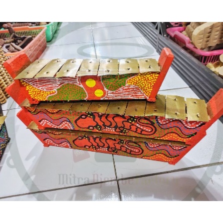⚡COD⚡Gamelan Mini Saron + Pentungan Mainan Edukasi Alat Permainan Edukatif Anak APE Mainan Tradision