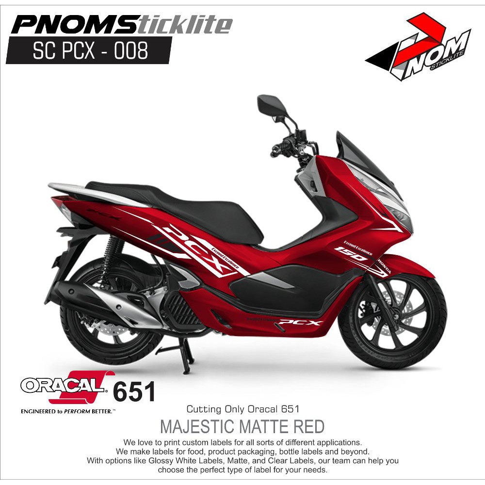 Cutting Sticker Pcx Racing Minimalis 16 Diskon Shopee Indonesia