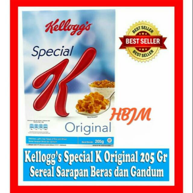 

KELLOGS SPECIAL K ORIGINAL 205 GR SEREAL SARAPAN BERAS DAN GANDUM