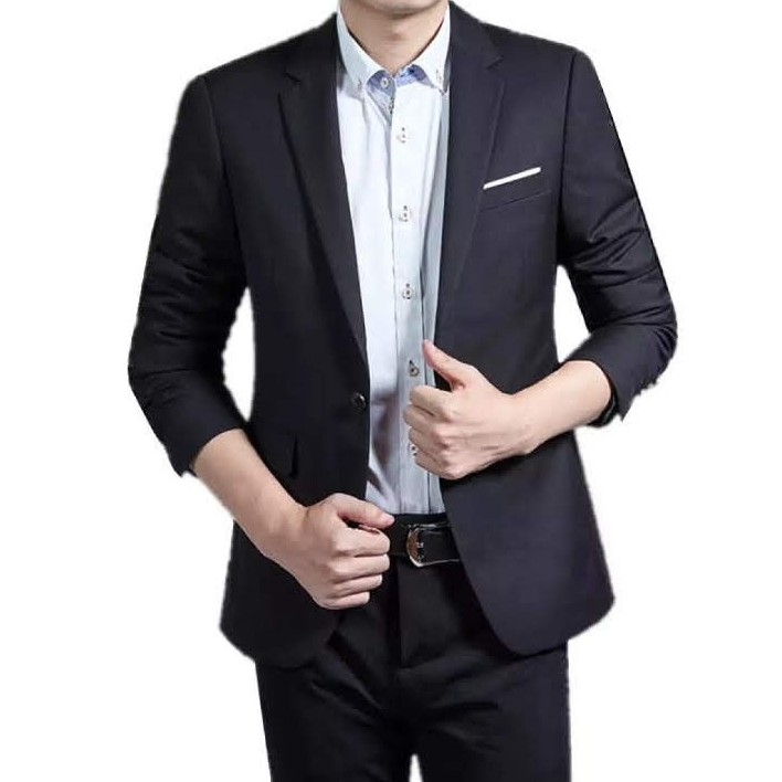 BLAZER FORMAL PRIA RESMI HITAM ADDISON BLACKLIST ORIGINAL NIKAYU SLIMFIT