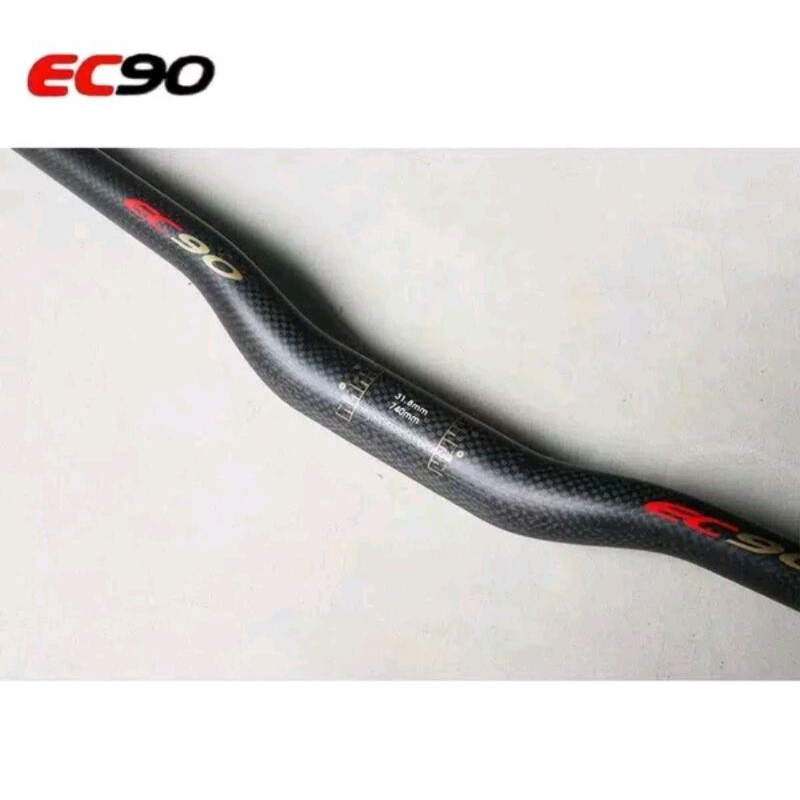 Handlebar Carbon Low Rise EC90 Oversize Diameter 31.8 mm x Pjg 760 mm . Stang Mtb karbon 76cm ovs