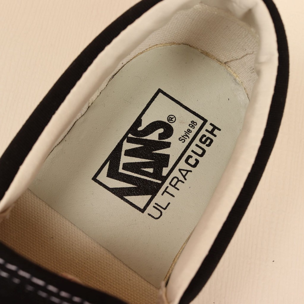 Sepatu Vans Slip On 44 DX (Anaheim Factory) Classic Black White