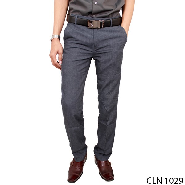 Celana Formal Pria Katun Abu – CLN 1029