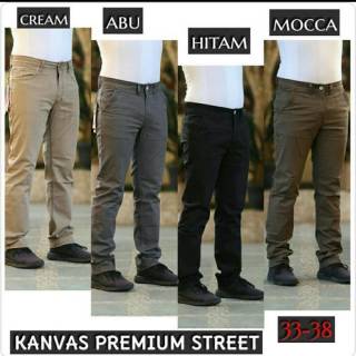  CELANA  CHINO  PRIA KANVAS PREMIUM KEKINIAN CELANA  CHINO  