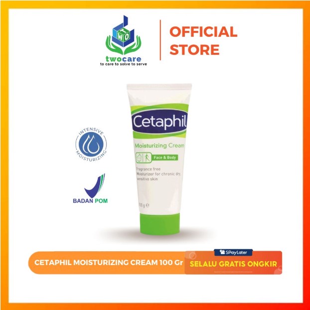 Cetaphil Moisturizing Cream 100g Krim Pelembab Wajah &amp; Kulit untuk Segala Jenis Kulit