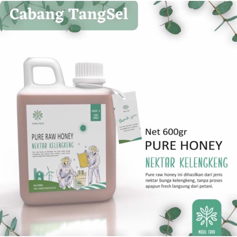 

Madu Murni Asli Tava Nektar Kelengkeng 100% Pure Raw Honey Alami - 600 Gram