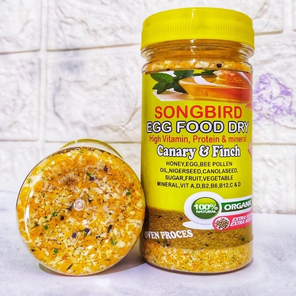 CEDE KENARI SONG BIRD EGGFOOD PAKAN PENGGANTI BUAH DAN SAYUR UNTUK BURUNG KENARI