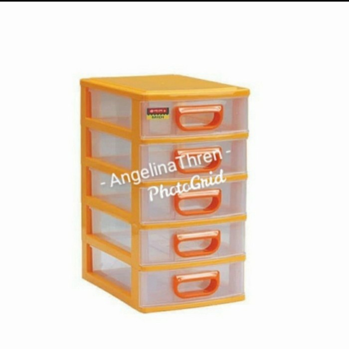 Laci Meja Kantor 5 Susun LionStar Mini EC-15 M5 - Laci susun ATK 5S