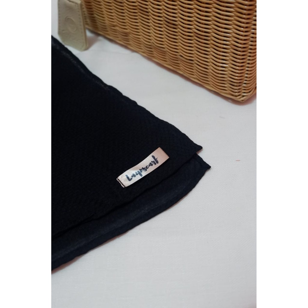 Kerudung Rubicon Segiempat daily hijab warna black teracotta dusty pink charcoal cream square murah