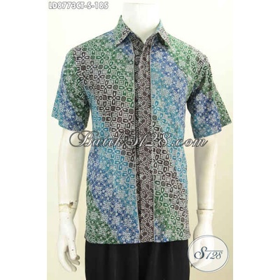 Kemeja Batik Pria Lengan Pendek Ukuran S Proses Cap Tulis