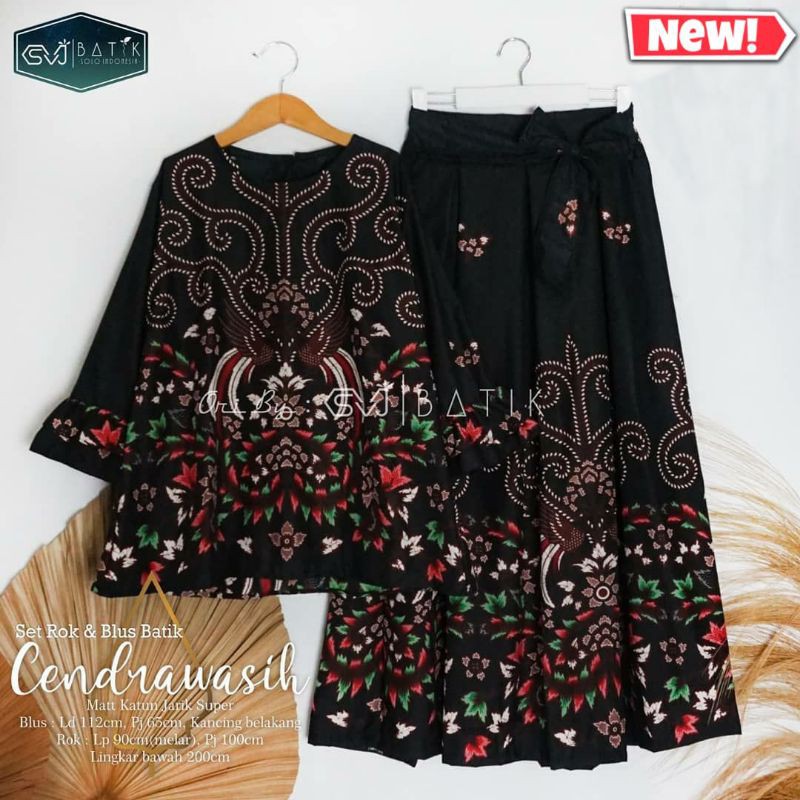 SETELAN BATIK BLOUSE BLUSE ROK UNGGUL JAYA JUMBO TIDAK LUNTUR TOP 1 DI SHOPEE Murah RnB