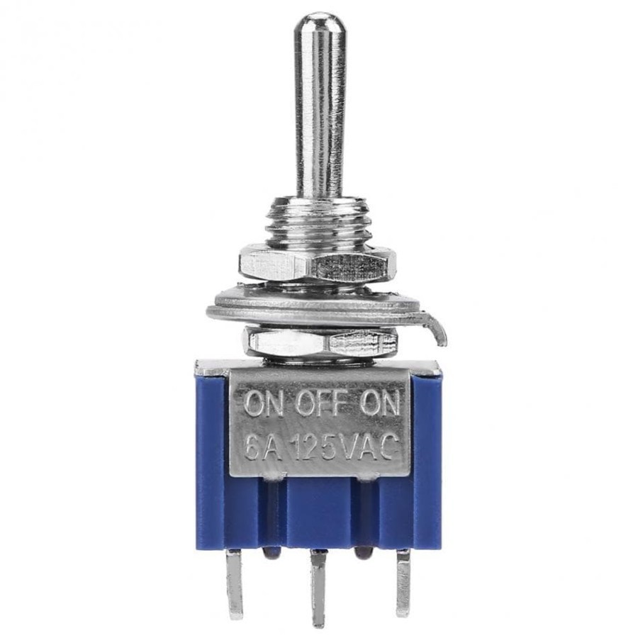 Saklar Toggle 3 Pin 3P ON-OFF-ON Togle Switch Tuas MTS 103 Way 3 Arah