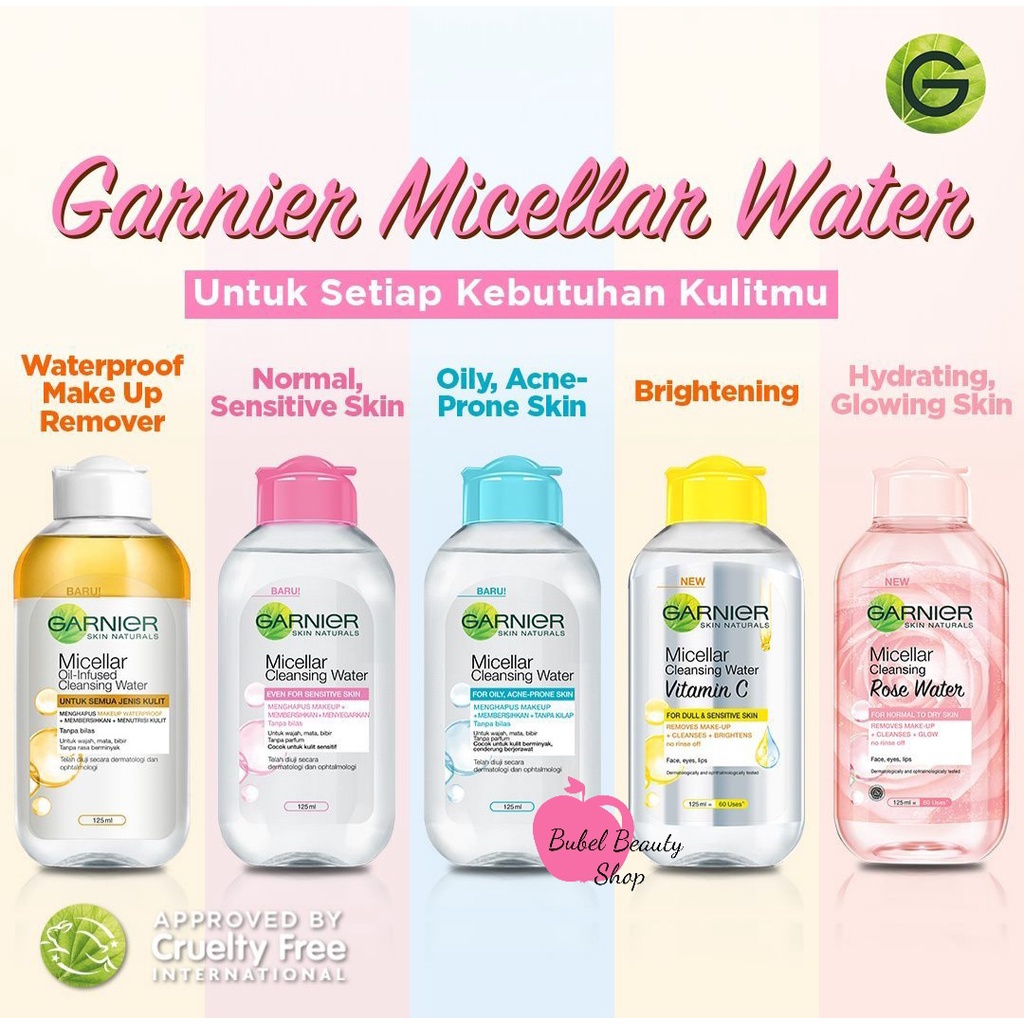 GARNIER Micellar Water 125ml | Garnier Micellar Water 400ml