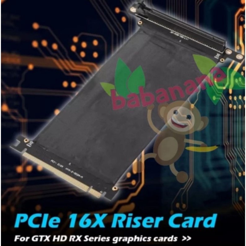 Riser pcie 16x siku 30cm mining gaming vga gpu elbow pci express