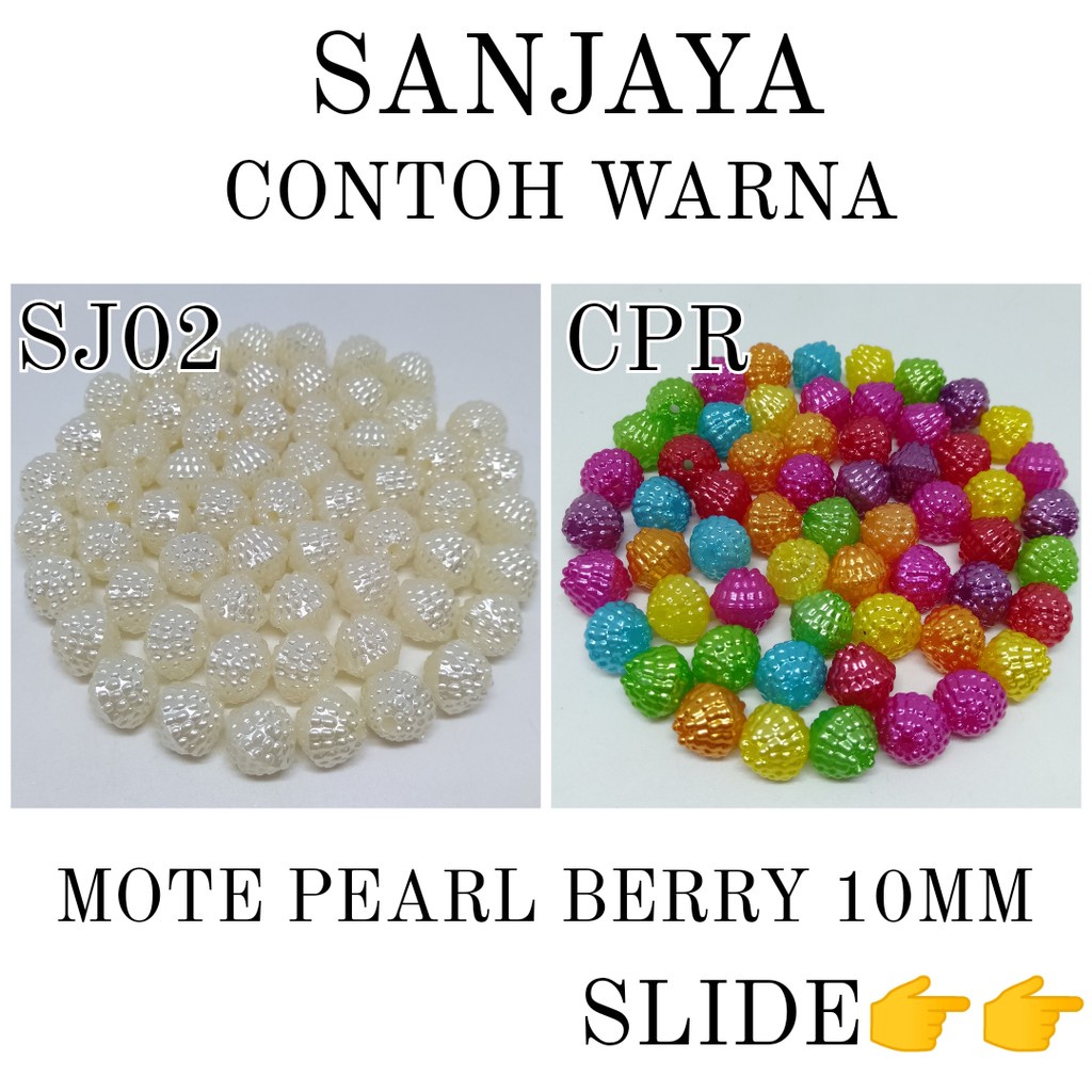 MOTE PEARL / MOTE BERRY / MANIK BERRY / MANIK KOTAK BERRY DIAMOND / MANIK PEARL BERRY / MOTE PEARL BERRY 10MM