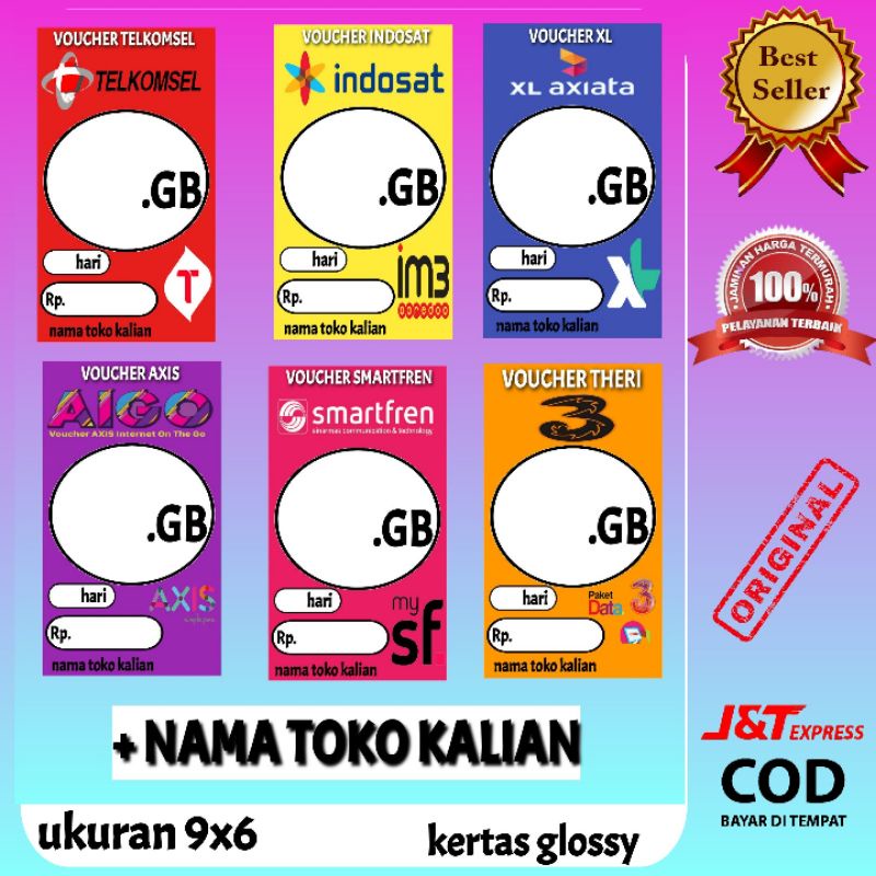 CONTOH LABEL VOUCHER DATA KONTER 670111