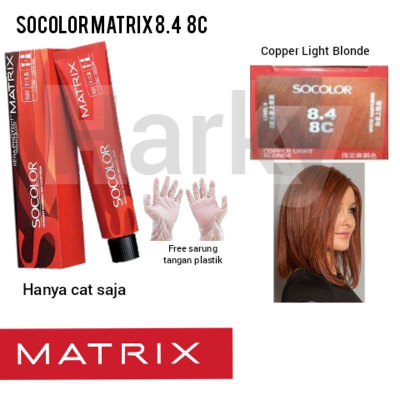 Cat Saja - Cat Matrix Socolor 8.4 8C / Pewarna Rambut / Cat Rambut / Semir Rambut