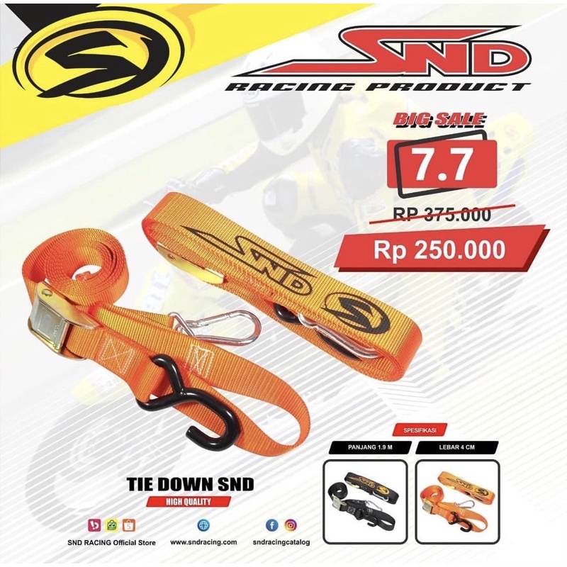 SND BIG SALE 7.7 Tie Down