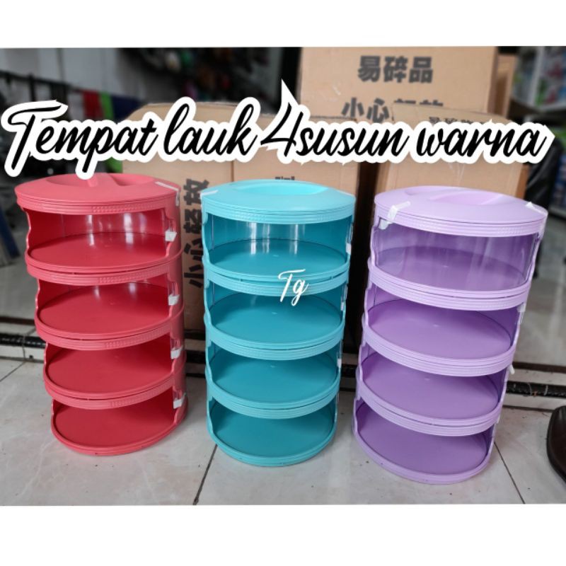 Tudung Saji Susun Tempat Lauk 4 Susun Tudung Saji Murah Berkualitas Tempat Makanan Shopee Indonesia