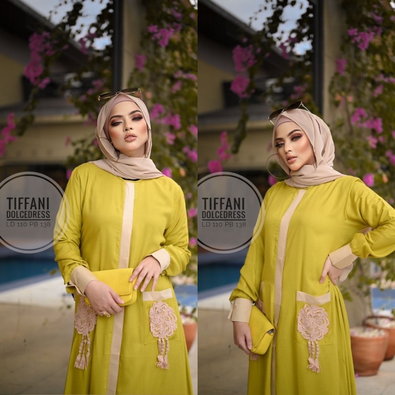 Daster Arab Dolce TIFFANI Maxi dress Gamis Rayon Premium