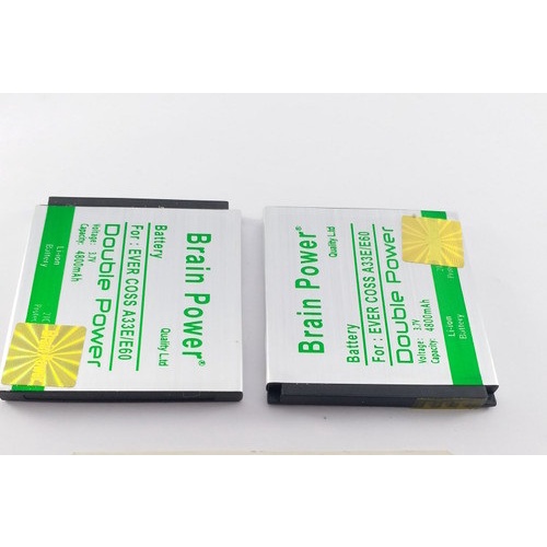 Double Power Battery Batere Batre Baterai Brain Power Evercoss A33E E60