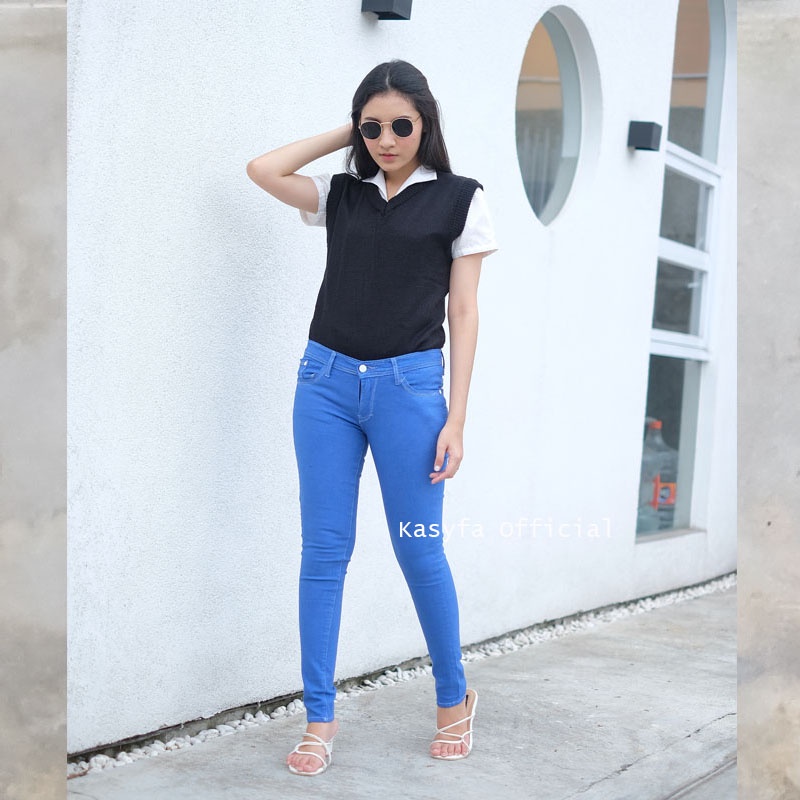 CELANA JEANS PENSIL WANITA // CELANA SKINNY JEANS POLOS