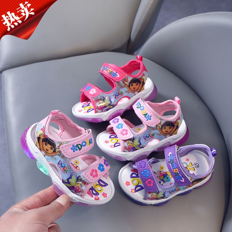 Sandal Anak Perempuan - Sendal Anak Laki Laki Ultra Light Super LED Sport Import DORA 007 Casual Fashion