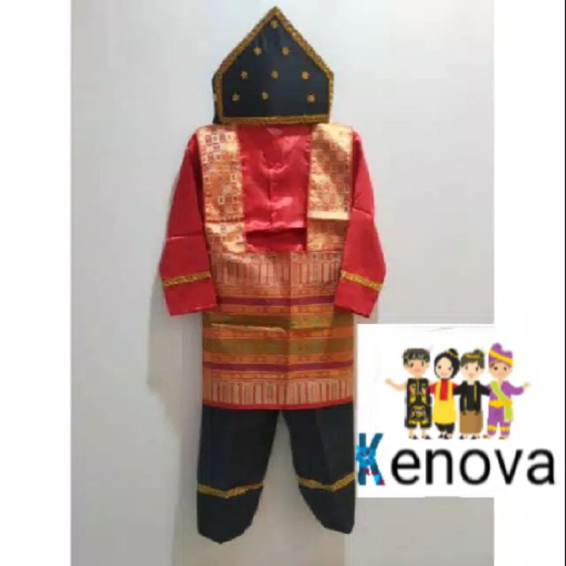 Baju Aceh Anak / Pakaian Adat Anak Aceh / Baju Aceh Tari Saman Anak