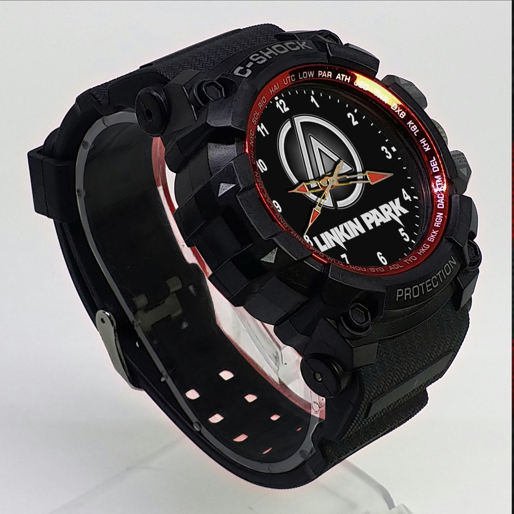 (ISTIMEWA BOSSQUE) JAM TANGAN LINKIN PARK LIST MERAH - EXCLUSIVE 4