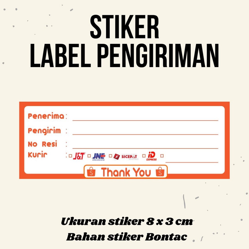 

Stiker Resi Stiker Label Pengiriman Stiker Online shop