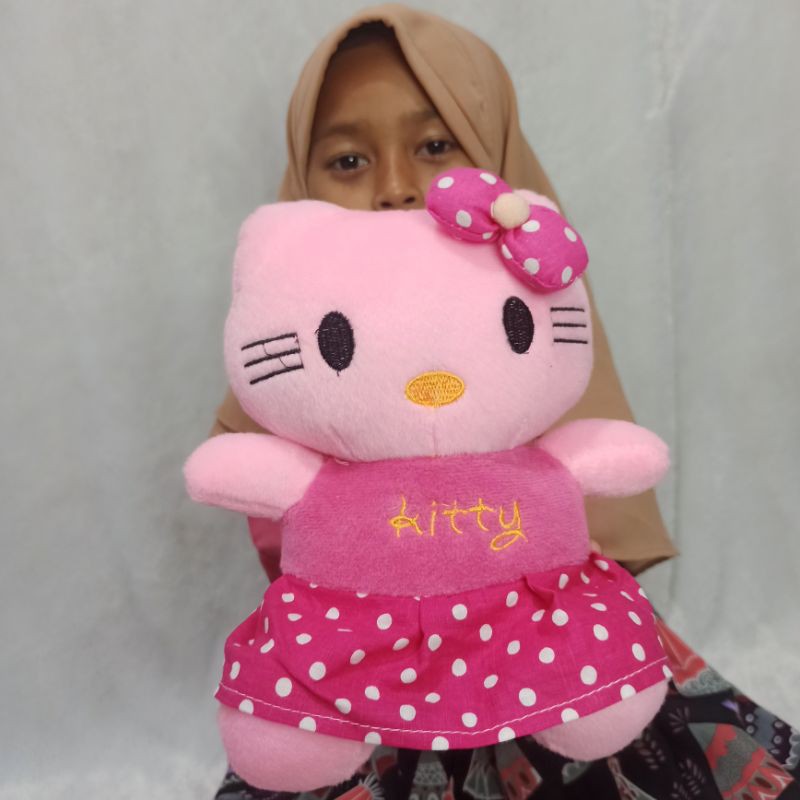 boneka hello Kitty BAJU S MURAH 21cm