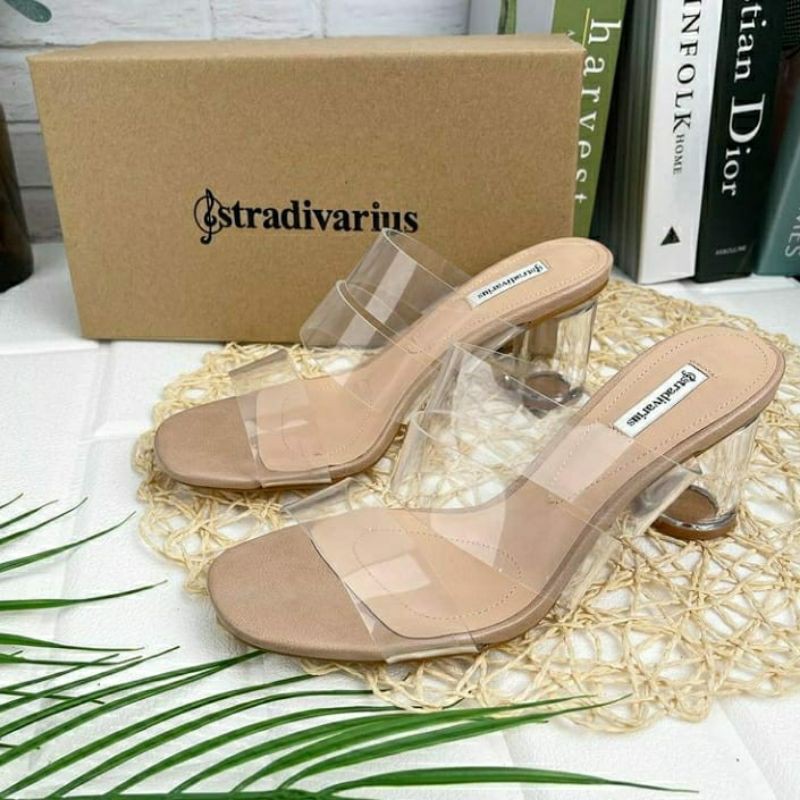 SANDAL HEELS TALI WANITA REALPICT 6750 IMPORT