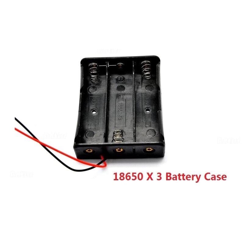 Tiga Pin 3x 18650 Battery Holder Baterai Case tempat Kotak Batere Box Dudukan