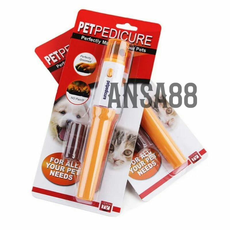 alat kikir kuku hewan elektrik alat asah kuku anjing kucing pet nail polisher electric pet pedicure set