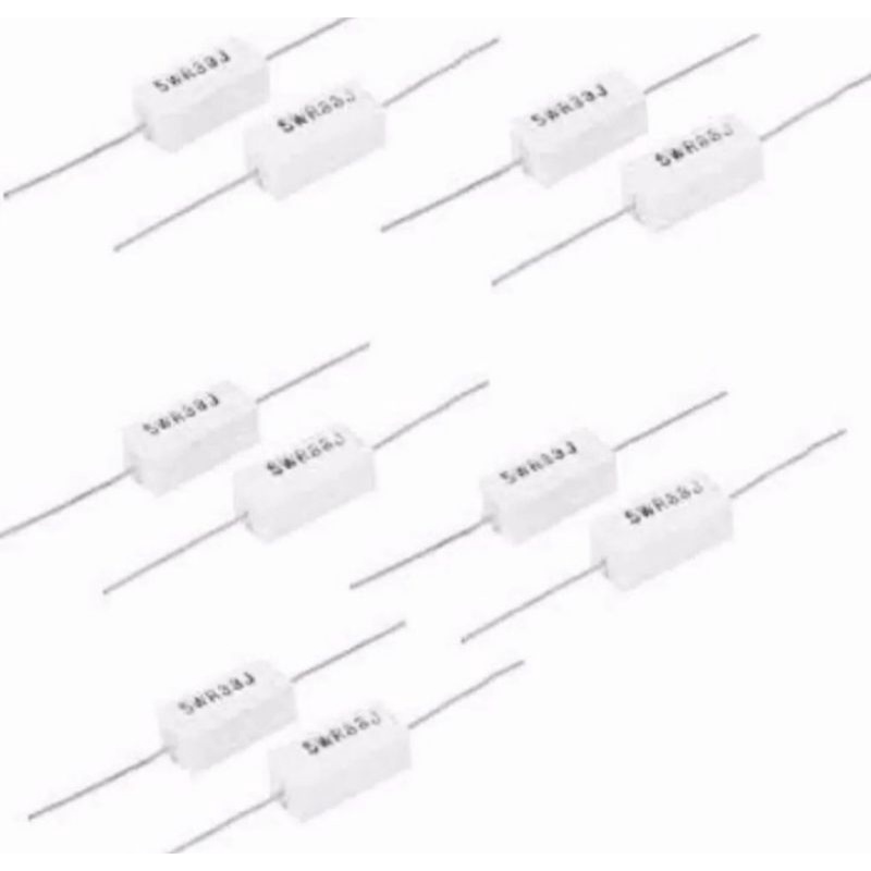 Resistor Kapur 0,33 Ohm 5 Watt