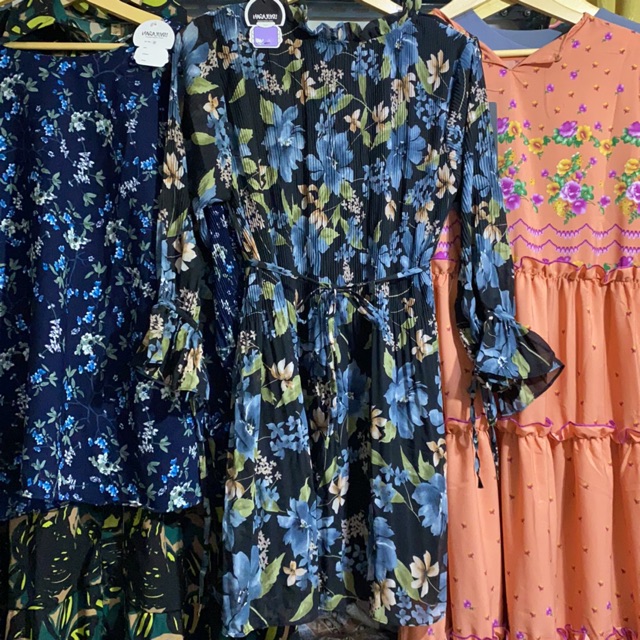 Tunik ceruty plisket bangkok