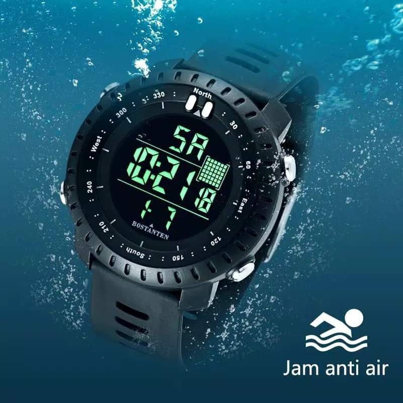 Strap watch jam Bostanten 2028 Tali jam Tangan Karet