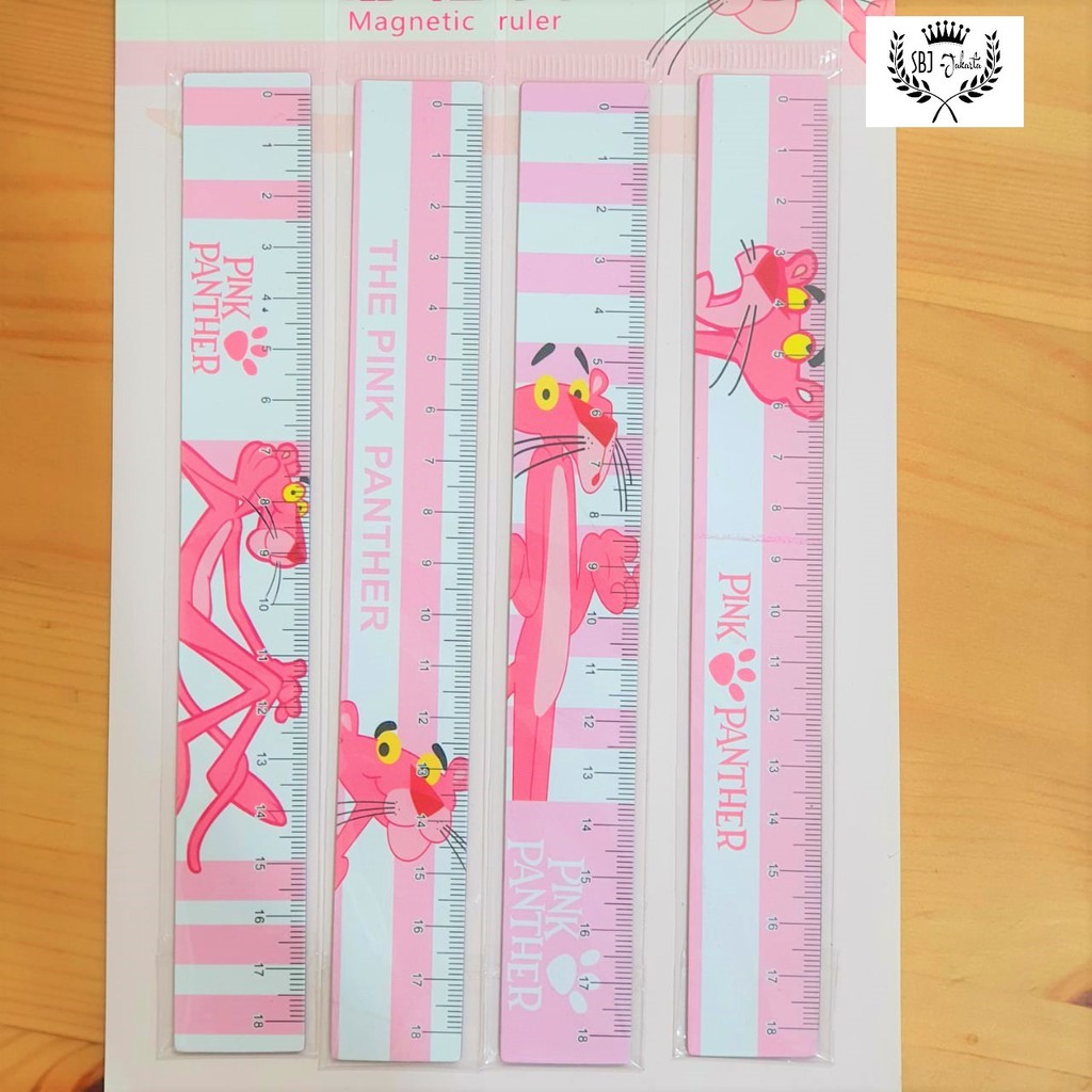 Penggaris magnet lentur Motif PINK PANTHER