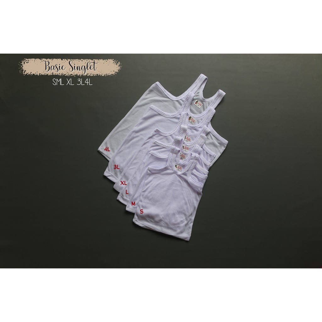 Basic Singlet Anak  SML XL 3L 4L ~ Singlet bayi ~ Singlet anak laki ~ singlet kutung anak unisex