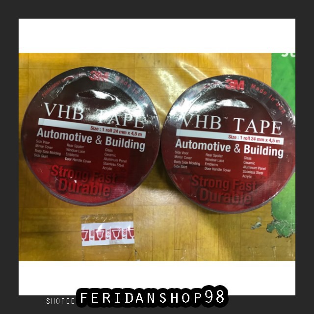 

BT366 DOUBLE TAPE VHB BEST 3M 3M 24MMX4 5M 24 MM X 4.5MM BY FERIDANSHOP98
