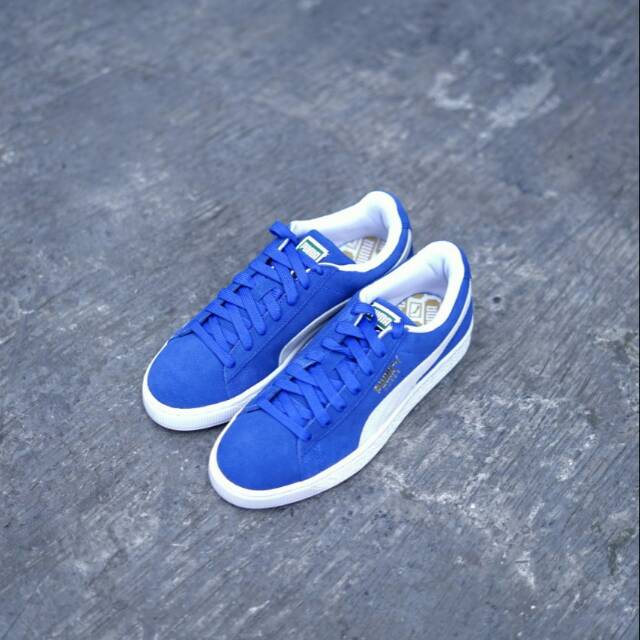 puma suede electric blue