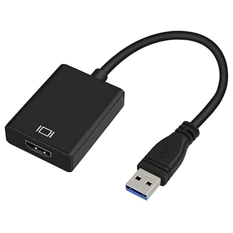 Cre 1080P USB 3.0 to Converter Adapter Grafis Untuk Proyektor Laptop