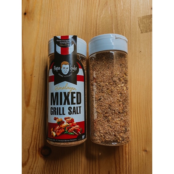 

Mix grill seasoning spices and himalayan salt rub papabule bumbu grill papabule 150gram