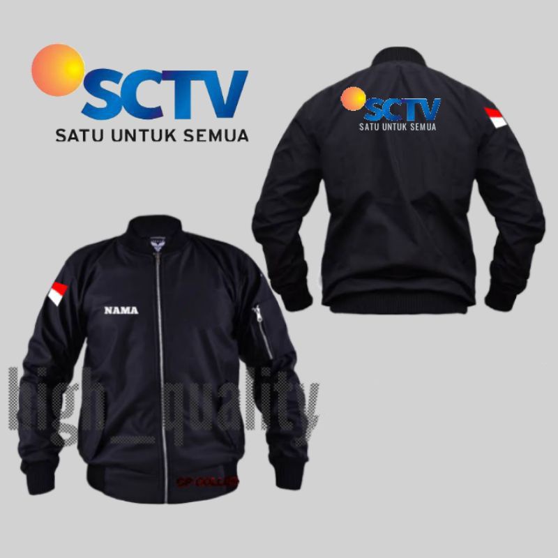 jaket bomber sctv bordir
